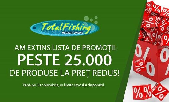 Inca 15 000 de produse cu reducere de astazi la Total Fishing